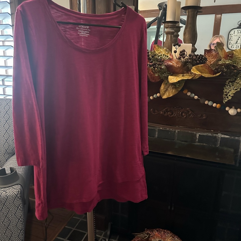 Chico's Vibrant Pink Blouse